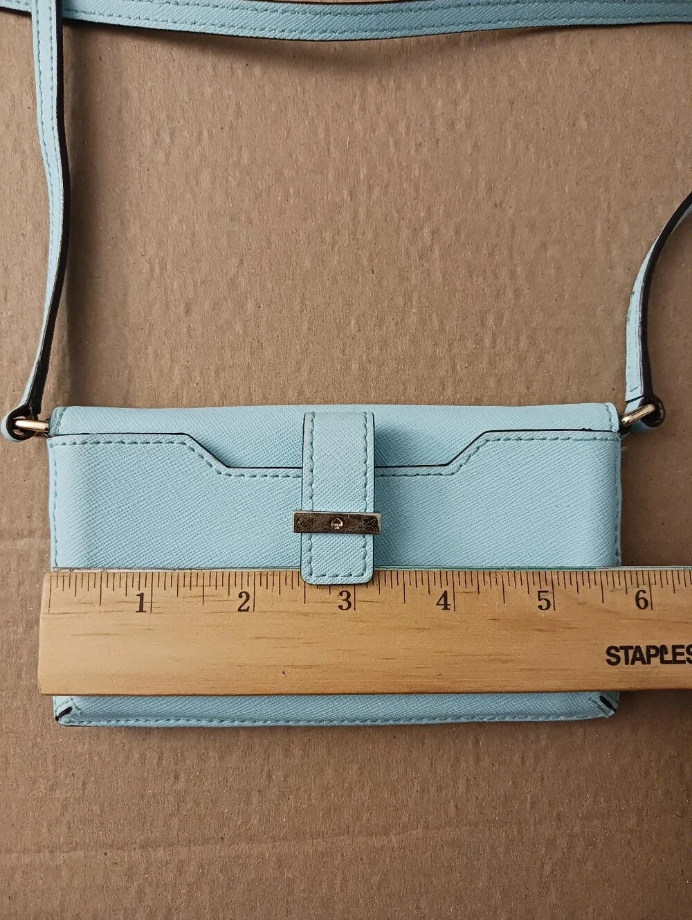 2014 Kate Spade Crossbody Wallet Wristlet IPhone Case Atoll Blue Very Good